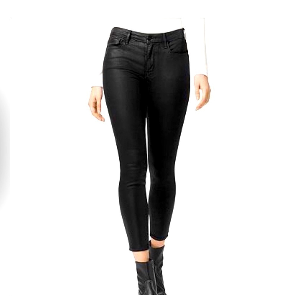 Social standard by sanctuary Ankle Skinny Black faux leather pant size 12